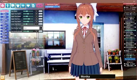 Monika in コ イ カ ツ (Koikatu). : rDDLC 