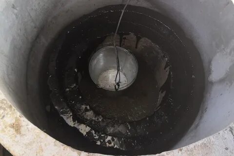 Колодце вода зимой