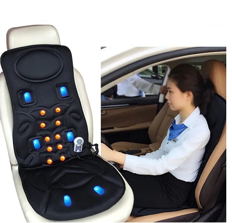 Massage car. Массажная подушка для автомобиля. Массажная подушка в машине. Massage Roller Cushion in car.