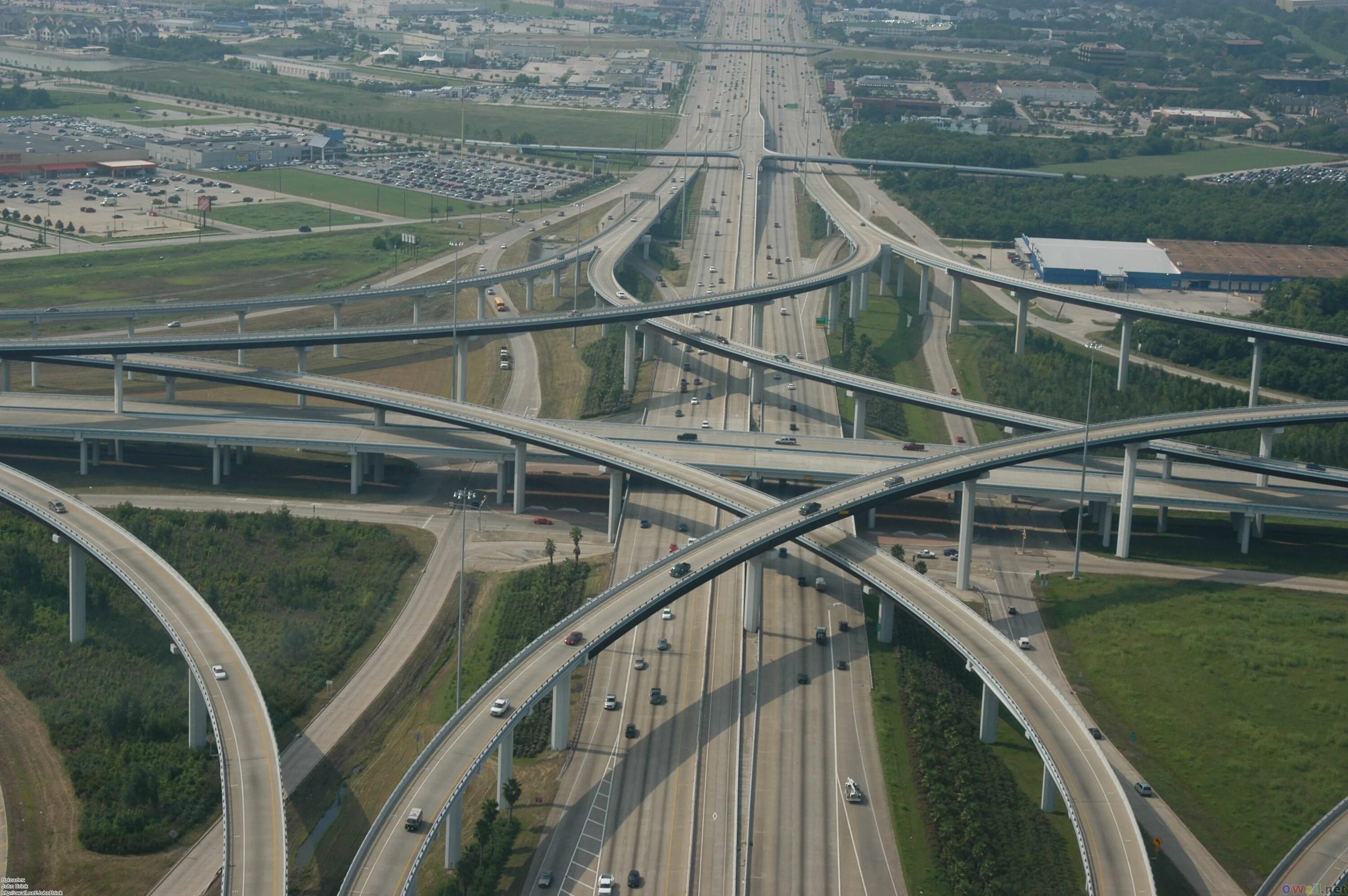 Разные уровни дороги. Шоссе Кэти в Техасе. Шоссе Katy Freeway i-10 в Хьюстоне,. Шоссе Katy Freeway. Виадук Калифорния.