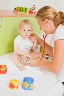 A paediatrician treats children