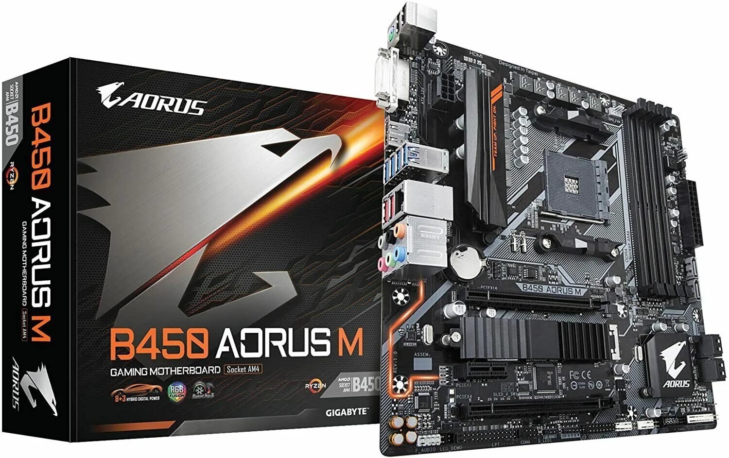 B450 gaming характеристики. Материнская плата AORUS b450. Материнская плата Gigabyte b450 AORUS M. Gigabyte b450 am4 ddr4. Материнская плата Gigabyte b450m m2.