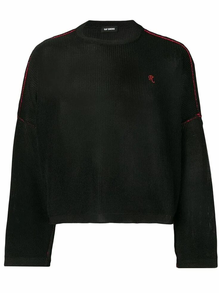 Свитер raf simons. Raf simons свитер cropped. свитер черный раф симонс. raf simons knitted jumper. белый свитер раф симонс.