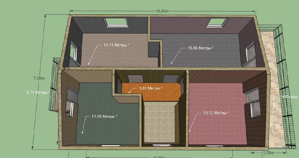 Сколько квадратных метров в 10 м2. Планировка домика 10 метров. Планировка домика 20 кв метров. Планировка дома шириной 7 метров. Проект дом на 7 10 квадратов.