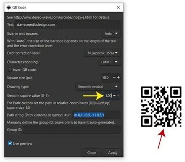 Настроить qr