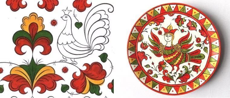 Пермогорская роспись птицы. Северодвинская роспись птица сирин. Птица сирин борецкая роспись. Пермогорская роспись птица сирин. Птица сирин борецкая роспись.