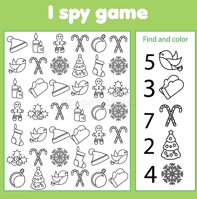 I spy 3. I spy game. i spy christmas for kids. christmas spy. i spy new year.