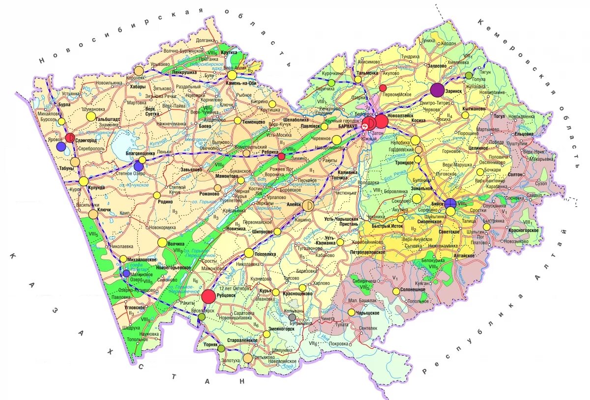 Карта Алтайского края с населенными пунктами. Районы Алтая и Алтайского края на карте. Автомобильная карта Алтайского края. Карта Алтайского края по районам населенными пунктами и дорогами. Карта алтайского края расстояния