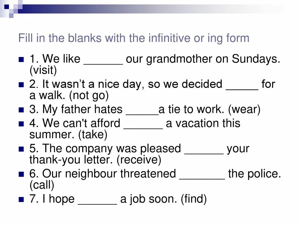 Герундий и инфинитив в английском языке упражнения. Infinitive ing forms. Инфинитив в английском языке упражнения. Ing form or Infinitive. Инфинитив в английском тест