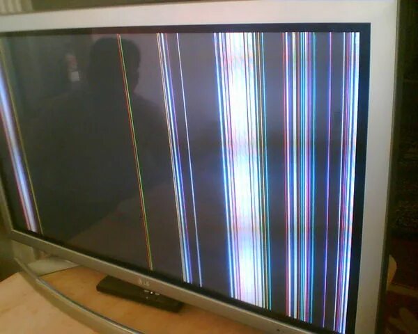 Полосы плазменном телевизоре