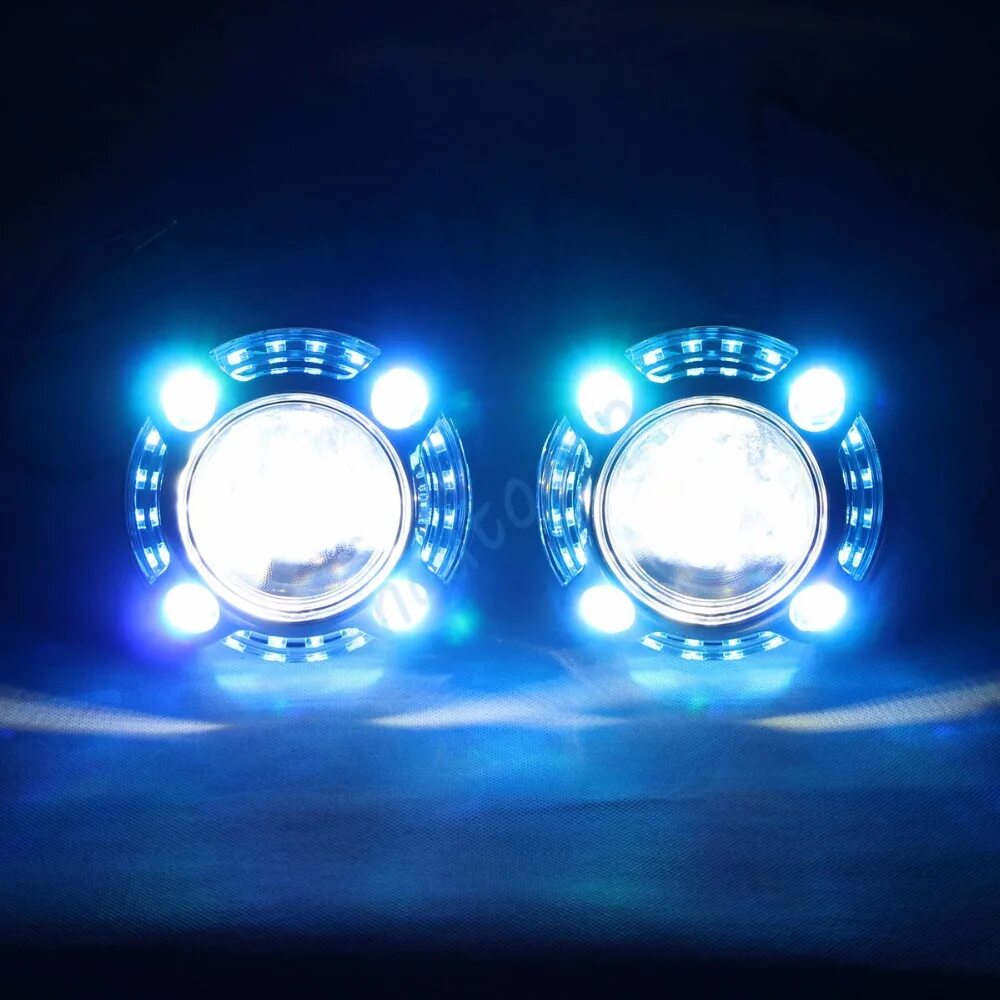 Свет в машине фары. Car led Headlights RGB Angel Eyes. Auto Headlights h4 с линзой led. Лед фары РГБ. Светодиодные фары РГБ.