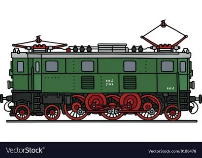 Электровоз толкает вагон рисунок