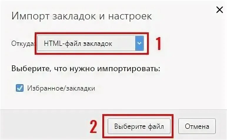 Html файл закладок