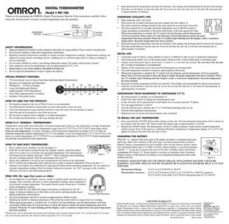 Read the instructions carefully before