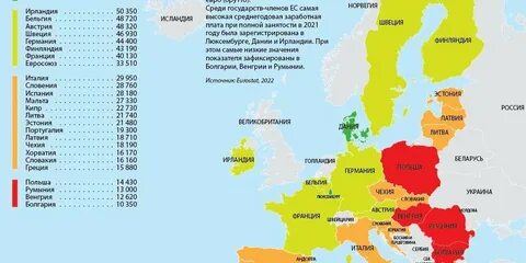 Европа 2021 года