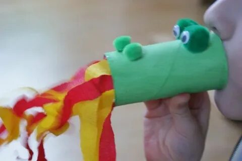 Дракон из туалетной втулки