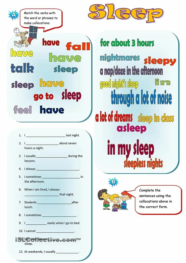 Collocations exercise