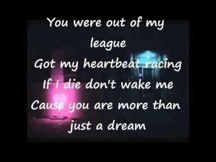 Перевод песни out of my league