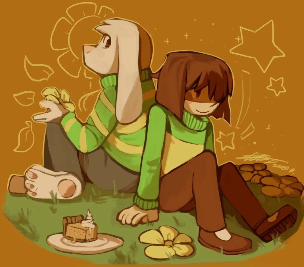 Чара азриэль комикс. Чара и Азриэль. Чара Дримурр. Chara and Asriel. Андертейл Чара и Азриэль 18.