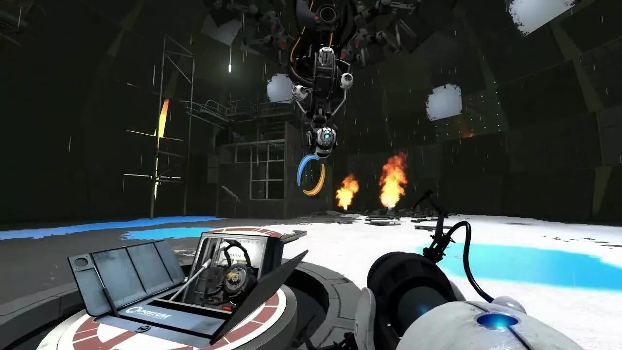 Portal final. Портал 2 Уитли босс. Portal 2 финал. Portal 2 босс. Portal 1 босс.