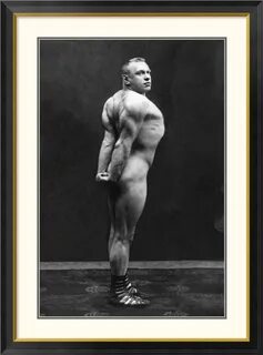 Lot 9519: vintage muscle men - profile of arm, shoulder, and upper back fle...