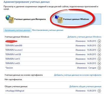 Как узнать забытые учетные записи
