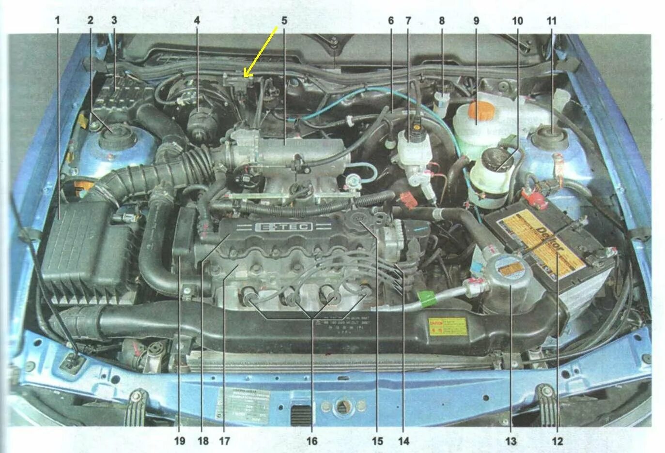 Название деталей капота. Под капотом Нексия n150. Под капотом Дэу Нексия 8 клапанов. Датчики под капотом Дэу Нексия 2007. Датчики Chevrolet lanos двигатель 1.5.