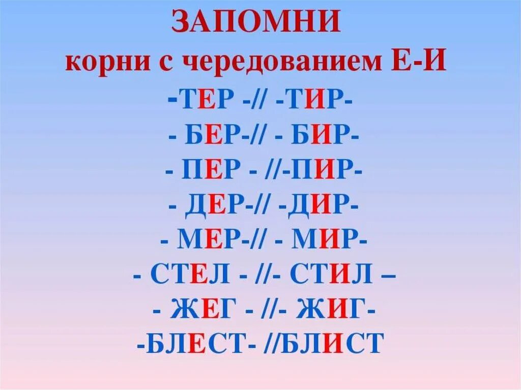 Чередующиеся корни 5 класс урок. Корни с чередованием е и. Корни с черед е и. Буквы е и и в корнях с чередованием. Корни с Чередованрие м.