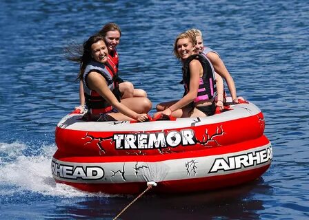 Airhead AHTM-4 Tremor 1-4 Person Towable Tube: Sports & Outdoors. 