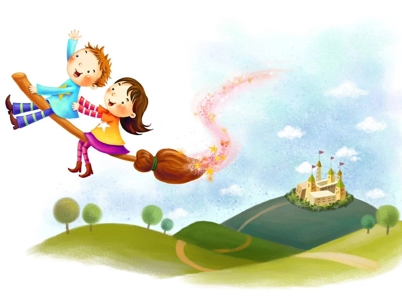 Волшебство для детей. Сказочные дети. Счастливое детство рисунок. Путешествие в волшебную страну детства.