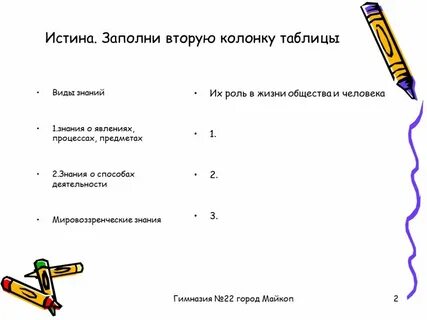Знания о явлении