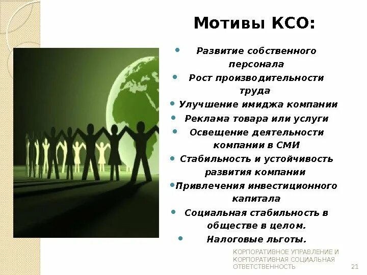 Мотивы КСО. Мотивы корпоративной социальной ответственности. Социальная ответственность для презентации. КСО организации. Социальная ответственность компания развитие