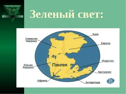 На какие 2 материка распалась пангея