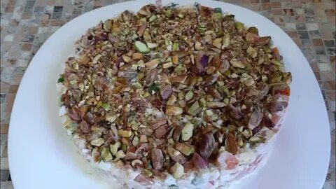 Салат фисташки курица виноград пекинская капуста