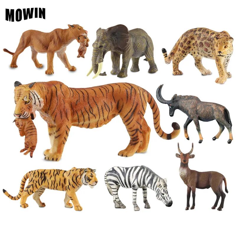 Игрушечные животные. Пластмассовые игрушки животные. Животные игрушки для детей. Набор фигурок животных. Модели животных для детей.