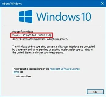 Your windows version
