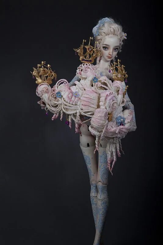 Marina Bychkova on Instagram: "The Last Unicorn. One-of-a-kind Porcelain Doll. #
