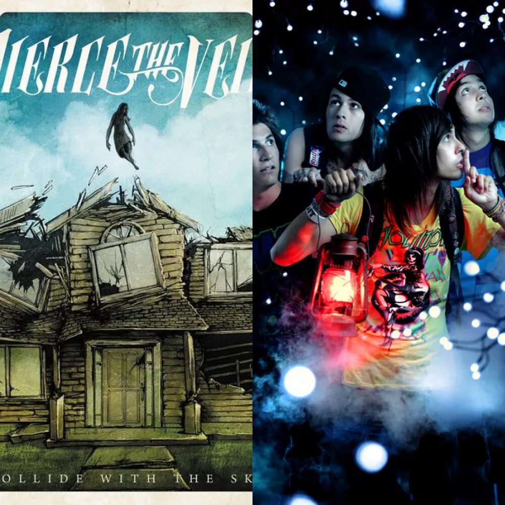 The veil chronicles nix university. Pierce the Veil Collide with the Sky. Pierse the Veil группа. Pierce the Veil Hell above обложка. Альбомы 2007 года.