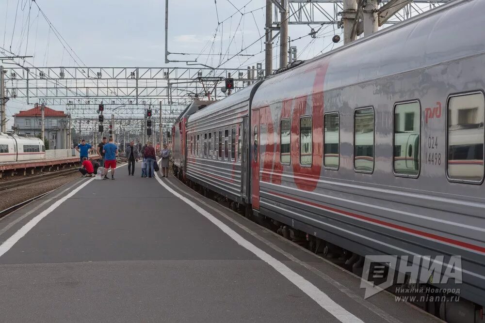 Поезд РЖД Нижний Новгород. Фирменный поезд Нижегородец. Поезд Москва Нижний Новгород. Горьковская железная дорога Нижний Новгород.