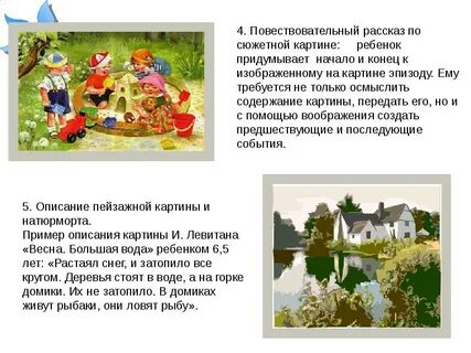 Развитие речи описание пейзажной картины