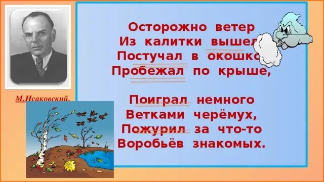 Ветер распространить предложение. Исаковский осторожно ветер. исаковский ветер презентация. осторожно ветер из калитки вышел.