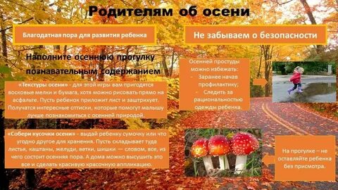 Здоровье детей в осенний период