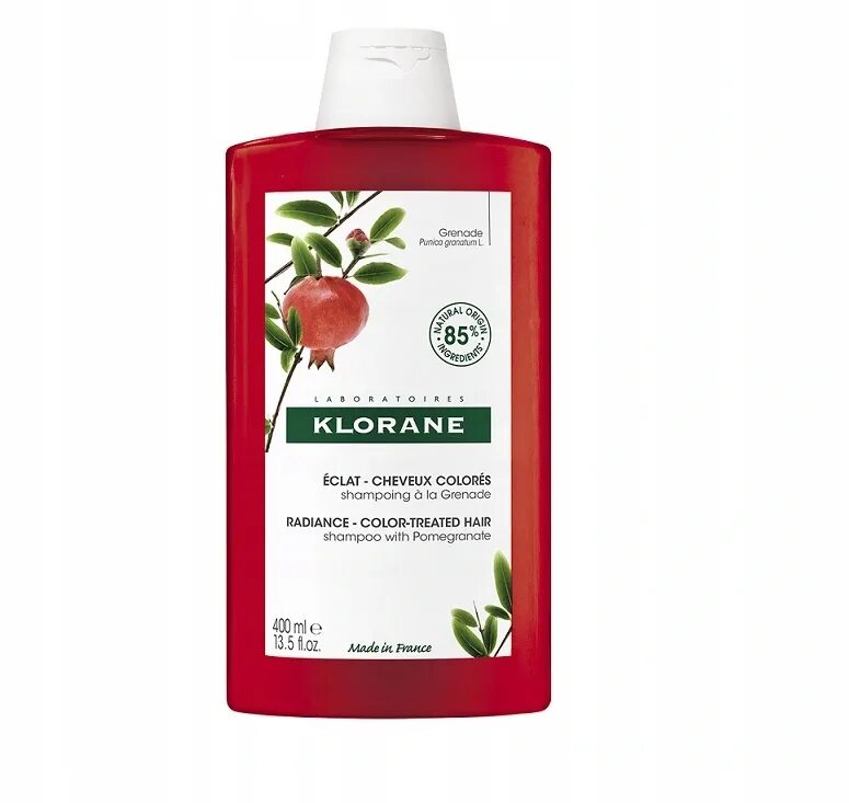 Увлажняющий шампунь для окрашенных волос. Klorane шампунь color enhancing with pomegranate. шампунь израиль с гранатом. klorane для волос eclat couleur. лосьон для тела с экстр. граната 400мл.