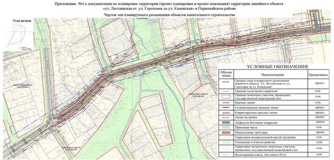 Проект планировки линейного