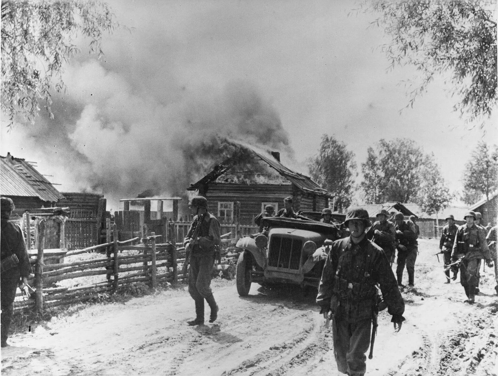 Оккупированные села в ВОВ 1941-1945. 1941 Год Смоленская деревня оккупация.