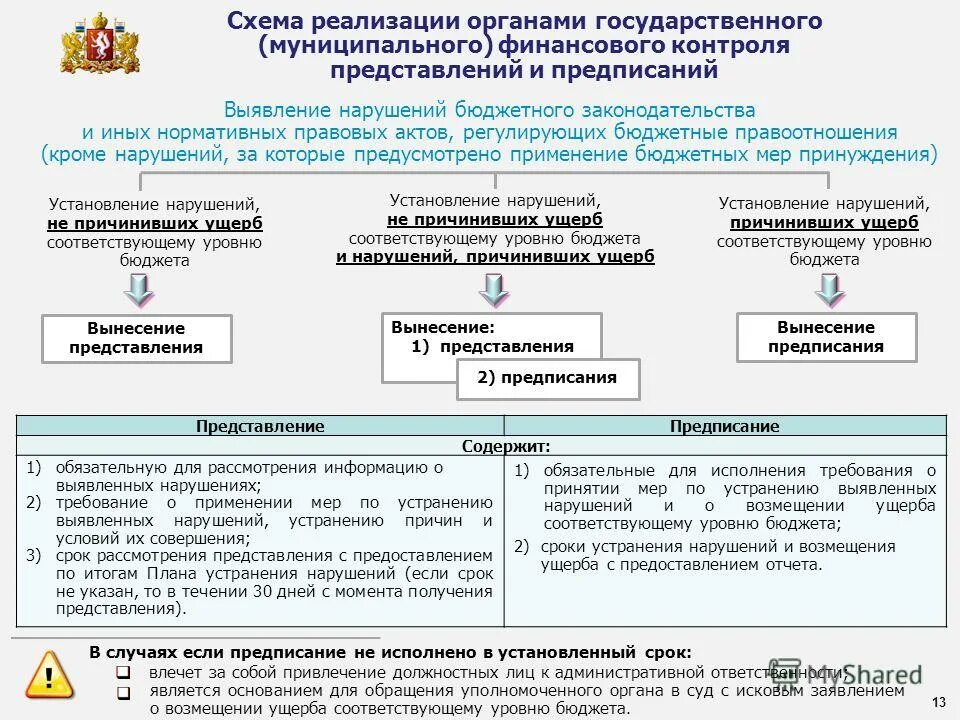 Муниципальный финансовый контроль акты. Представления и предписания органов государственного. .Представления и предписания государственного финансового контроля.. Представление органа финансового контроля. Представление и предписание в чем разница.