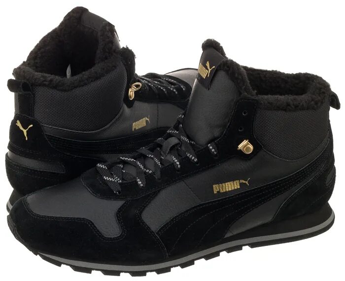 Зимние puma мужские. Puma St Runner Mid fur. Runner Mid fur Puma. 365102 01 Пума. Кроссовки зимние Пума мужские a-2322.