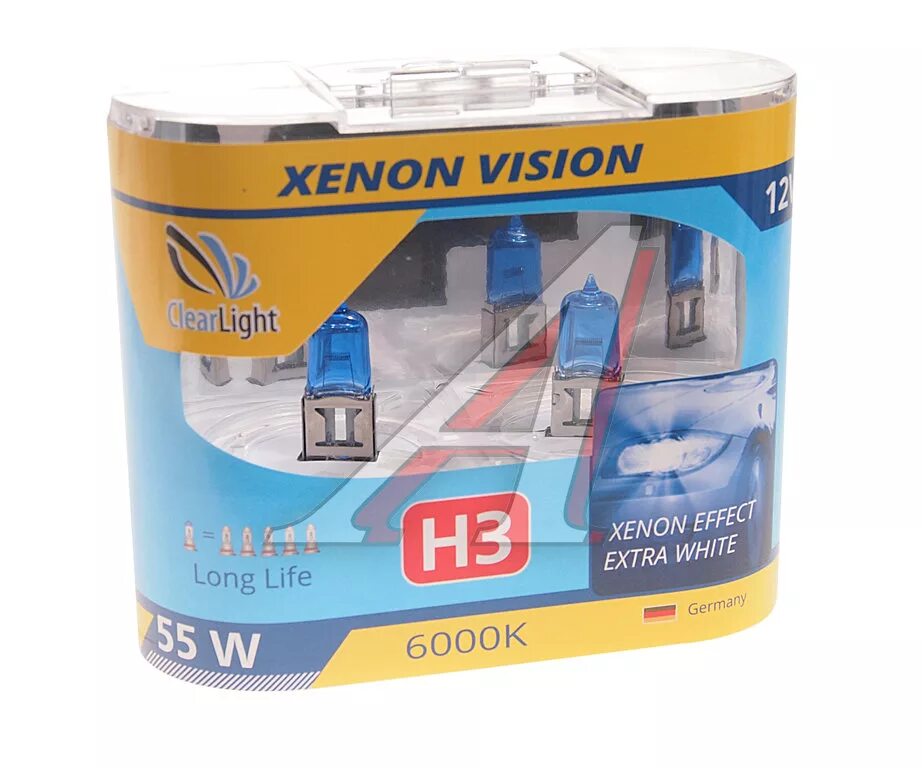 Лампа h3 12v 55w pk22s (Clearlight) XENONVISION (комплект 2 шт.. Лампа 12v h4 60/55w p43t бокс (2шт.) Xenon Vision Clearlight. Clearlight h1 55w. Clearlight h7 Xenon Vision 6000k.