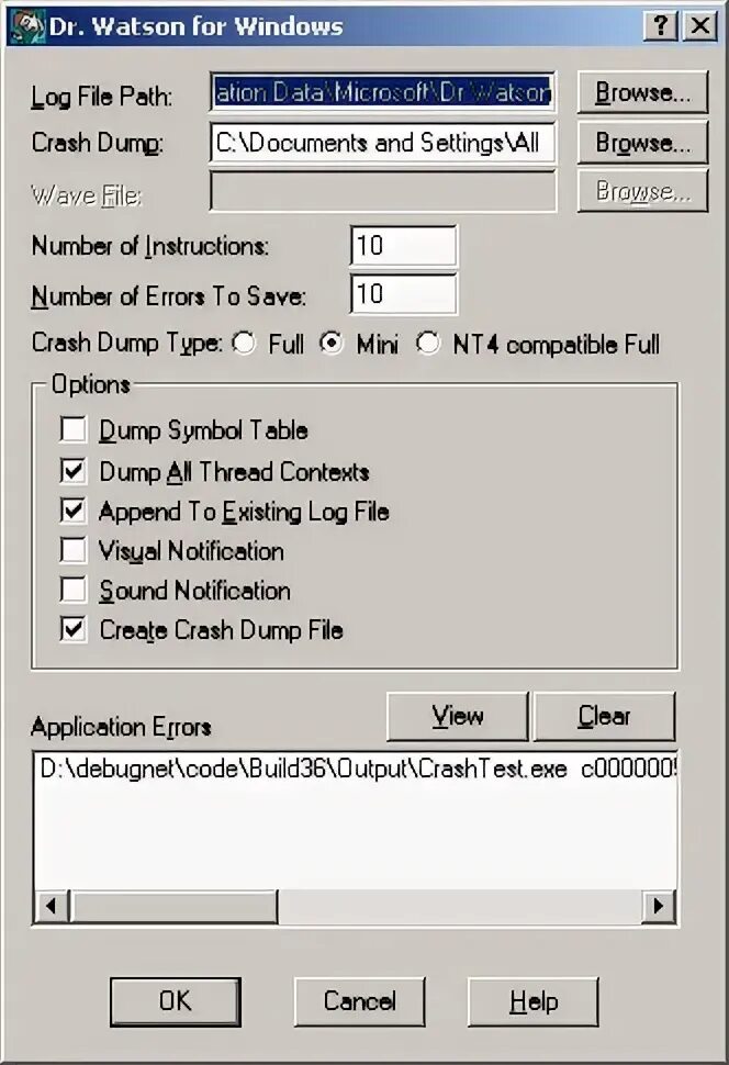 Crash numbering