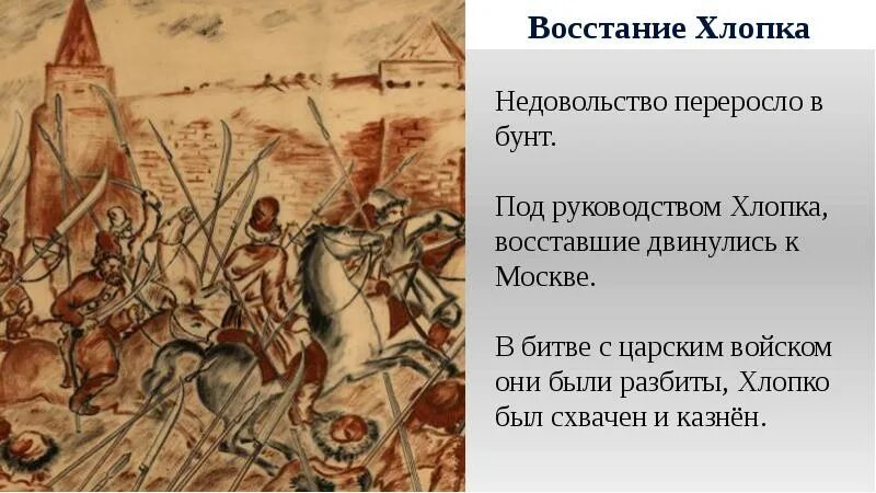 Подавление восстания хлопка. Восстание хлопка Косолапа. Хлопко Косолап восстание. 1603 Год восстание хлопка. Восстание хлопка 1601-1603 карта.